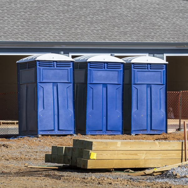 how do you dispose of waste after the portable restrooms have been emptied in Ashdown